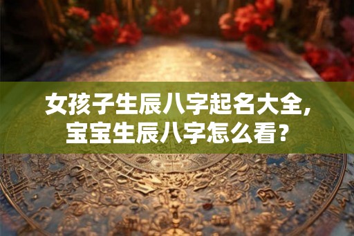 女孩子生辰八字起名大全,宝宝生辰八字怎么看？