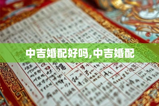 中吉婚配好吗,中吉婚配