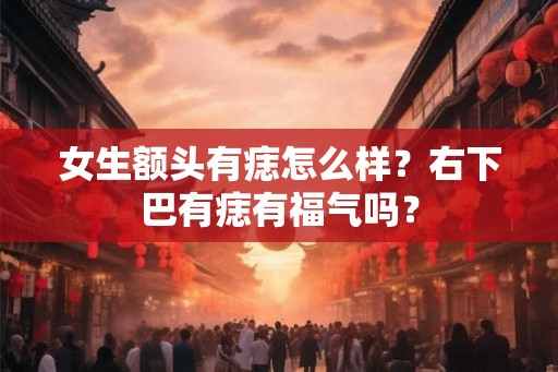 女生额头有痣怎么样？右下巴有痣有福气吗？