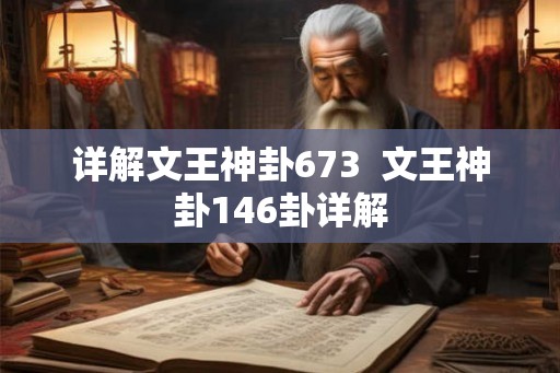 详解文王神卦673 文王神卦146卦详解 详解文王神卦673 文王神卦146卦详解
