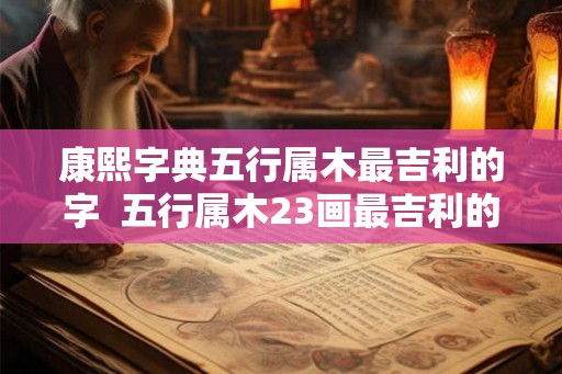 康熙字典五行属木最吉利的字  五行属木23画最吉利的字