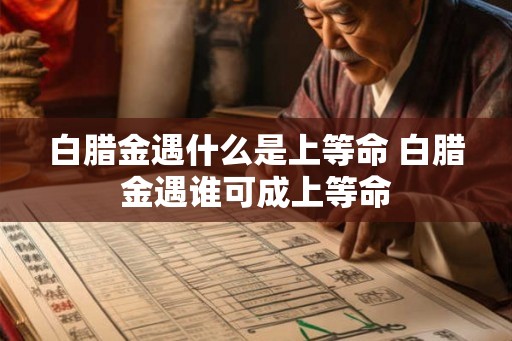 白腊金遇什么是上等命 白腊金遇谁可成上等命