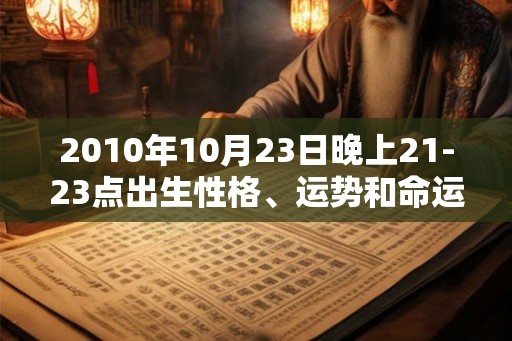 2010年10月23日晚上21-23点出生性格、运势和命运