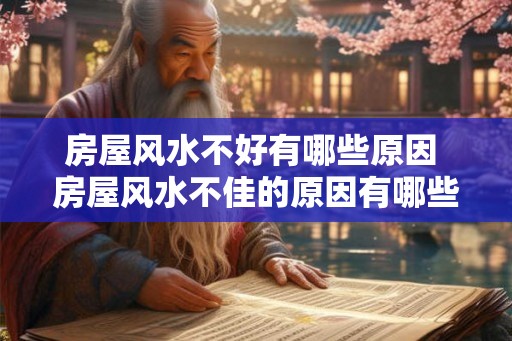房屋风水不好有哪些原因 房屋风水不佳的原因有哪些 房屋风水不好有哪些原因 房屋风水不佳的原因有哪些