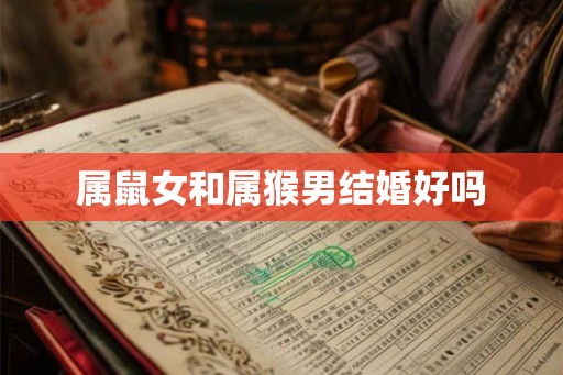 属鼠女和属猴男结婚好吗 属鼠女和属猴男结婚好吗