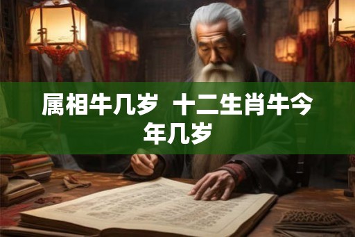 属相牛几岁  十二生肖牛今年几岁