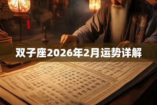 双子座2026年2月运势详解 双子座2026年2月运势详解