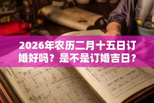 2026年农历二月十五日订婚好吗？是不是订婚吉日？