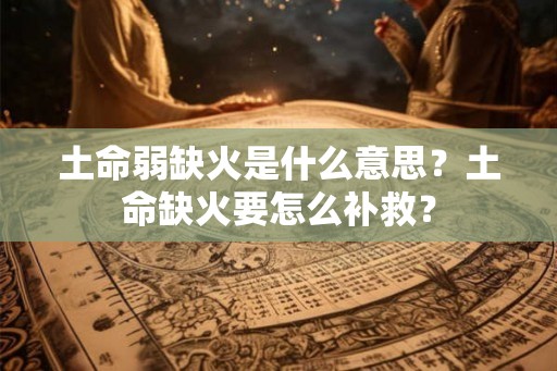 土命弱缺火是什么意思？土命缺火要怎么补救？