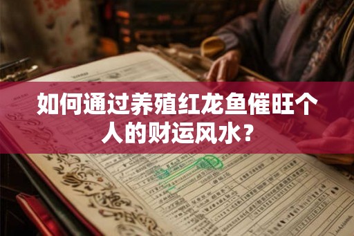 如何通过养殖红龙鱼催旺个人的财运风水? 如何通过养殖红龙鱼催旺个人的财运风水?