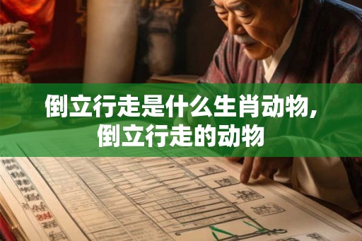 倒立行走是什么生肖动物,倒立行走的动物