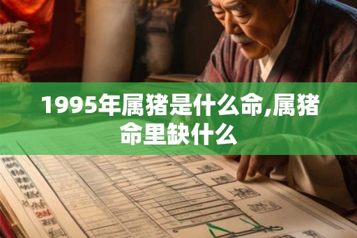 1995年属猪是什么命,属猪命里缺什么