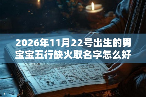 2026年11月22号出生的男宝宝五行缺火取名字怎么好