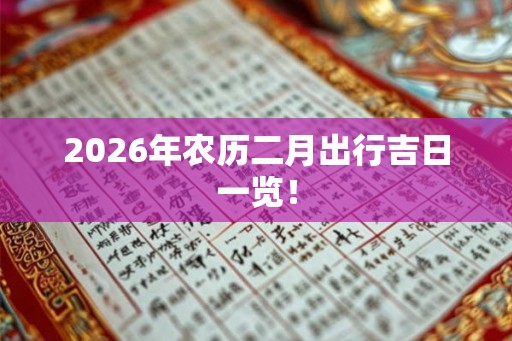 2026年农历二月出行吉日一览! 2026年农历二月出行吉日一览!