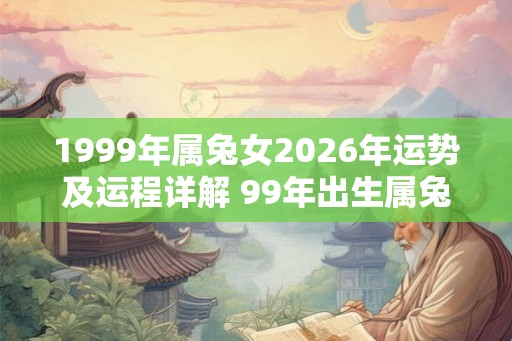 1999年属兔女2026年运势及运程详解 99年出生属兔人2026全年每月运势女性