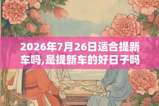 2026年7月26日适合提新车吗,是提新车的好日子吗