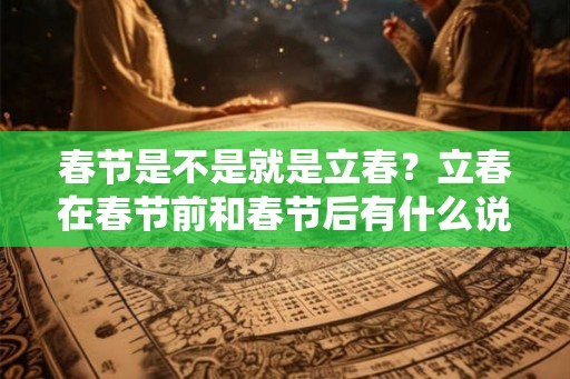 春节是不是就是立春？立春在春节前和春节后有什么说法？