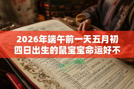 2026年端午前一天五月初四日出生的鼠宝宝命运好不好？