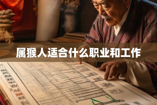 属猴人适合什么职业和工作