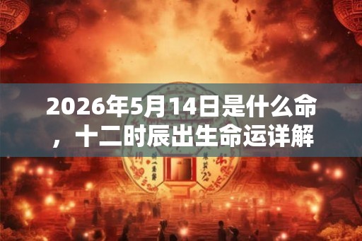 2026年5月14日是什么命,十二时辰出生命运详解 2026年5月14日是什么命,十二时辰出生命运详解