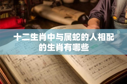 十二生肖中与属蛇的人相配的生肖有哪些