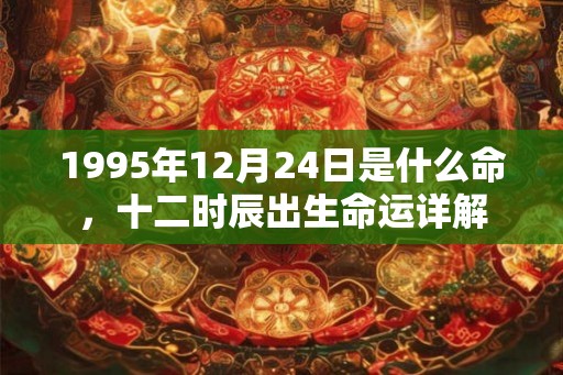 1995年12月24日是什么命，十二时辰出生命运详解