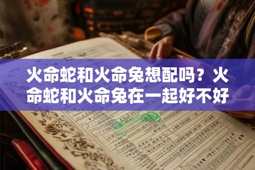 火命蛇和火命兔想配吗？火命蛇和火命兔在一起好不好？
