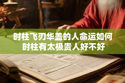时柱飞刃华盖的人命运如何 时柱有太极贵人好不好
