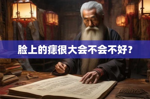 脸上的痣很大会不会不好? 脸上的痣很大会不会不好?