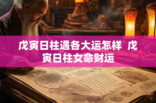 戊寅日柱遇各大运怎样  戊寅日柱女命财运