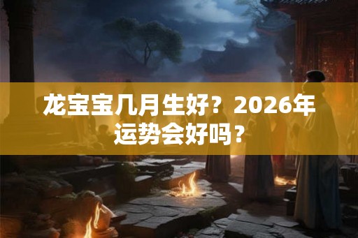 龙宝宝几月生好？2026年运势会好吗？