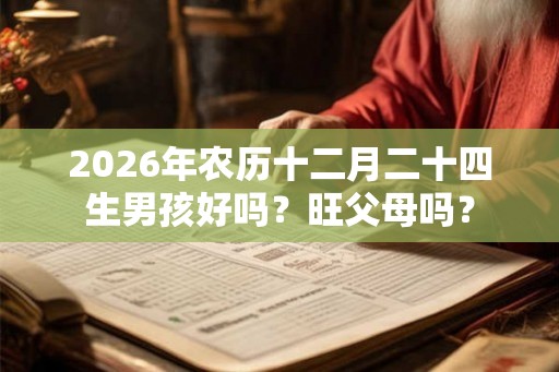 2026年农历十二月二十四生男孩好吗？旺父母吗？