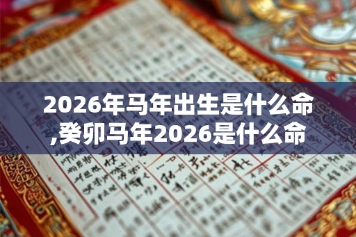 2026年马年出生是什么命,癸卯马年2026是什么命