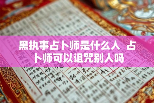 黑执事占卜师是什么人  占卜师可以诅咒别人吗