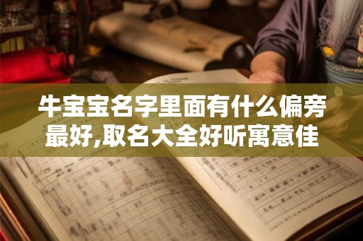 牛宝宝名字里面有什么偏旁最好,取名大全好听寓意佳