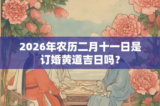 2026年农历二月十一日是订婚黄道吉日吗？