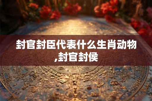 封官封臣代表什么生肖动物,封官封侯