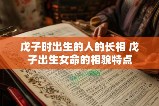 戊子时出生的人的长相 戊子出生女命的相貌特点