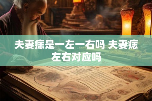 夫妻痣是一左一右吗 夫妻痣左右对应吗 夫妻痣是一左一右吗 夫妻痣左右对应吗