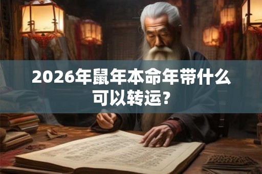 2026年鼠年本命年带什么可以转运? 2026年鼠年本命年带什么可以转运?