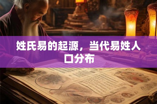 姓氏易的起源，当代易姓人口分布