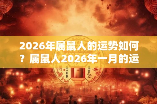 2026年属鼠人的运势如何?属鼠人2026年一月的运势好吗? 2026年属鼠人的运势如何?属鼠人2026年一月的运势好吗?