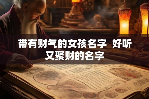 带有财气的女孩名字  好听又聚财的名字