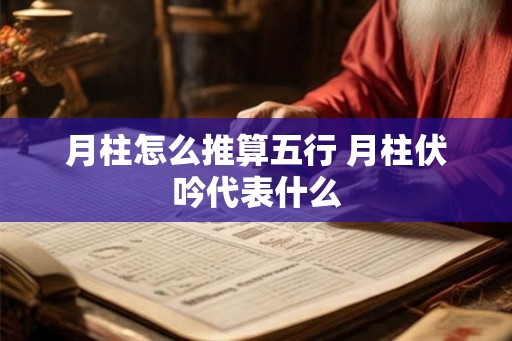 月柱怎么推算五行 月柱伏吟代表什么