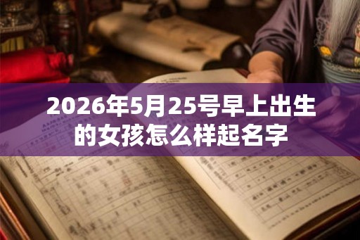 2026年5月25号早上出生的女孩怎么样起名字 2026年5月25号早上出生的女孩怎么样起名字