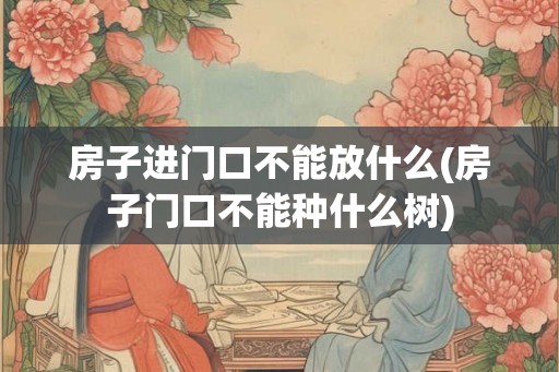 房子进门口不能放什么(房子门口不能种什么树)
