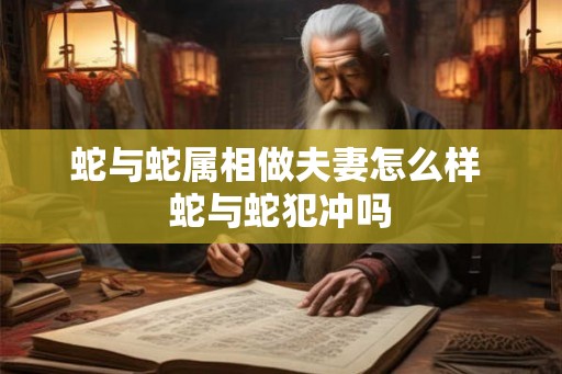 蛇与蛇属相做夫妻怎么样 蛇与蛇犯冲吗
