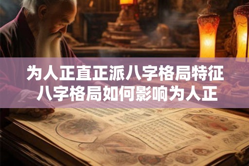 为人正直正派八字格局特征 八字格局如何影响为人正直正派 为人正直正派八字格局特征 八字格局如何影响为人正直正派