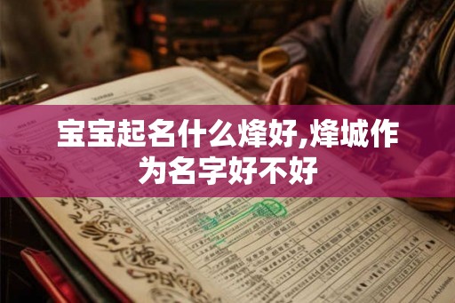 宝宝起名什么烽好,烽城作为名字好不好