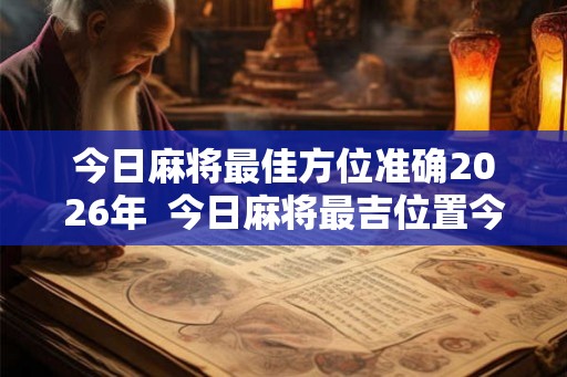 今日麻将最佳方位准确2026年 今日麻将最吉位置今日麻将财神方位 今日麻将最佳方位准确2026年 今日麻将最吉位置今日麻将财神方位